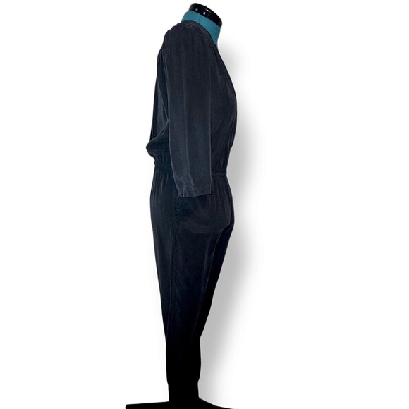 YFB Young Fabulous Broke Bellows Jumpsuit 100% tencel Black size Large - Picture 6 of 7